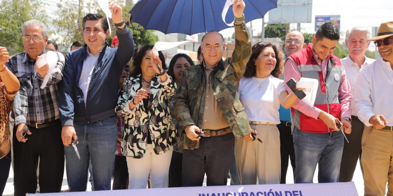 Alcalde Enrique Galindo entrega a la ciudad el paso inferior Alpes-Himalaya; agradece la confianza a la continuidad en el trabajo municipal