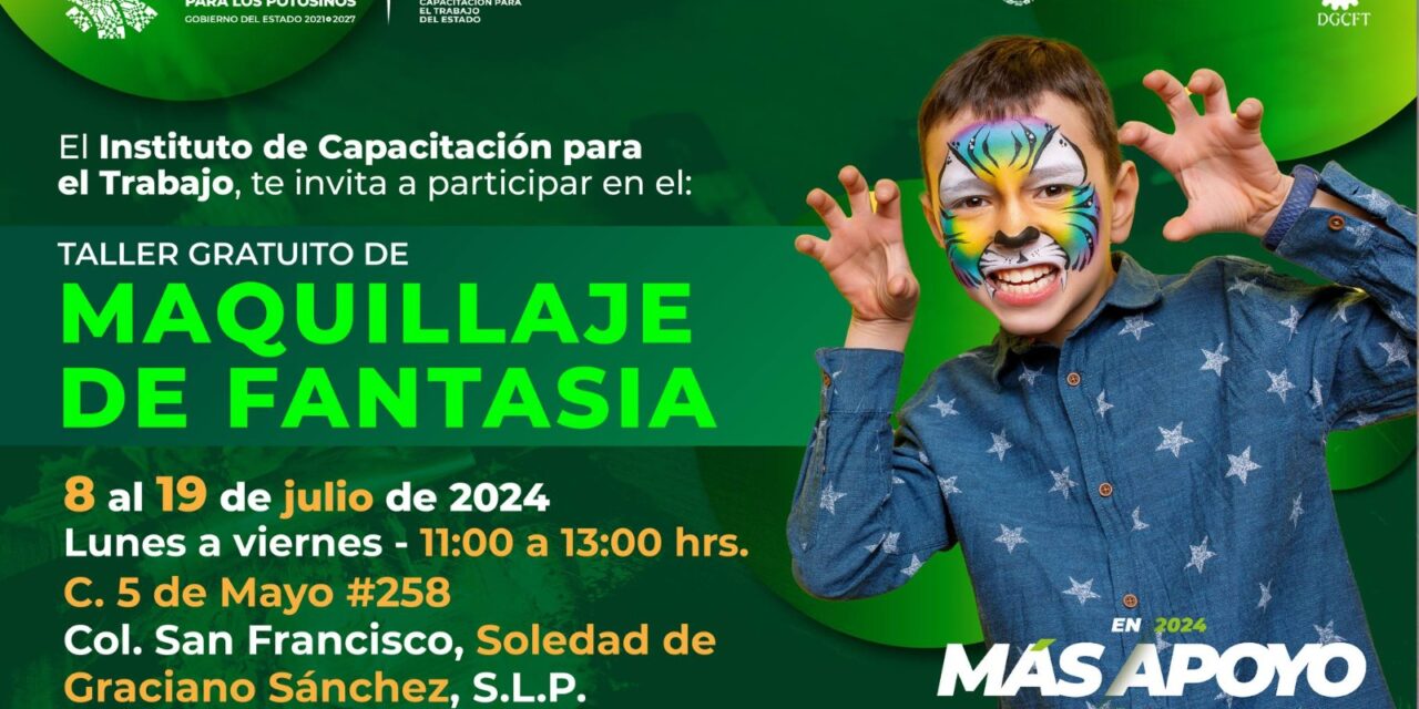 ICAT invita a participar en taller de maquillaje fantasía