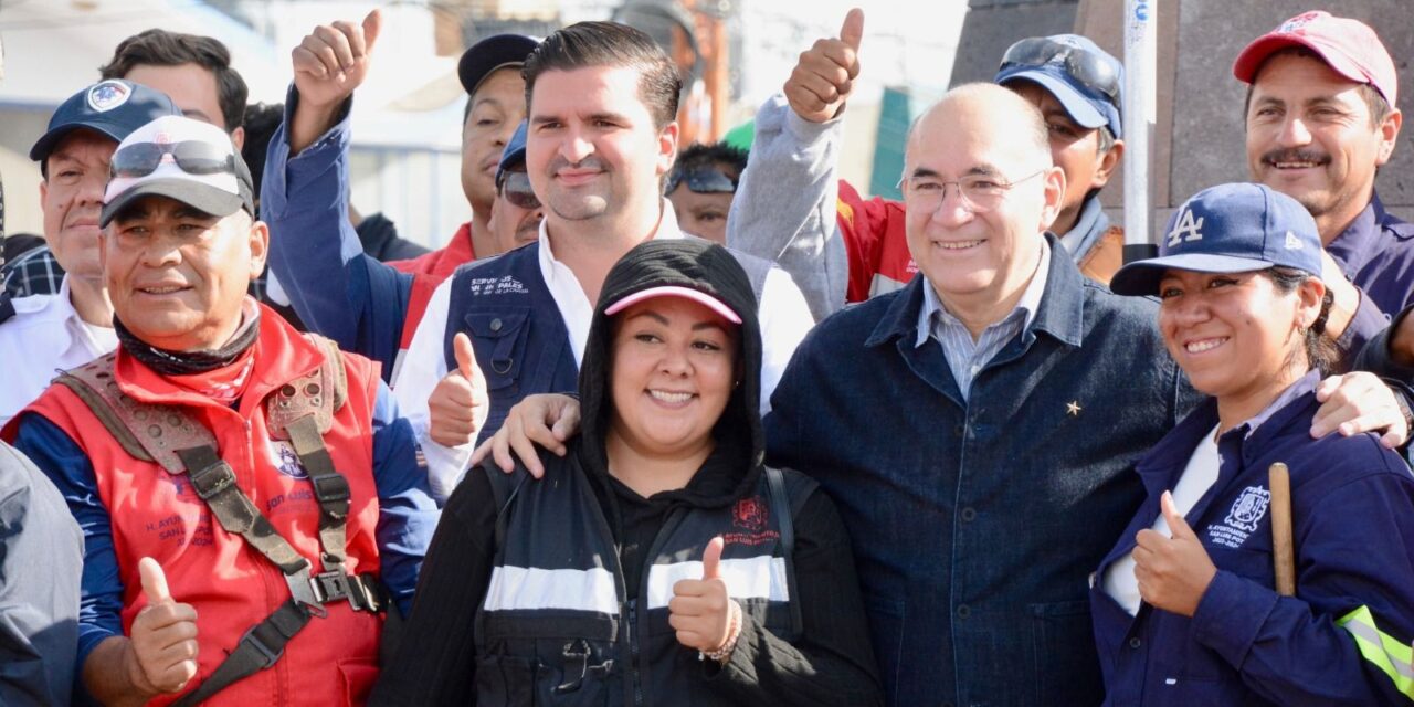 Talacha para embellecer la Glorieta Mariano Jiménez