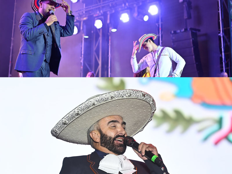 Vicente Fernández Jr y la Sonora Dinamita brillaron en la Fenapo