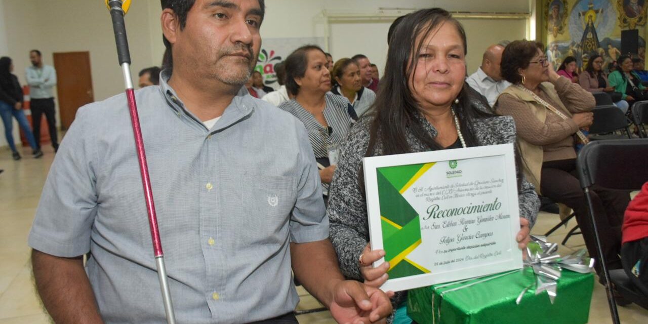 SOLEDAD DE GRACIANO SÁNCHEZ RECONOCE SERVICIOS DE REGISTRO CIVIL EN LA POBLACIÓN
