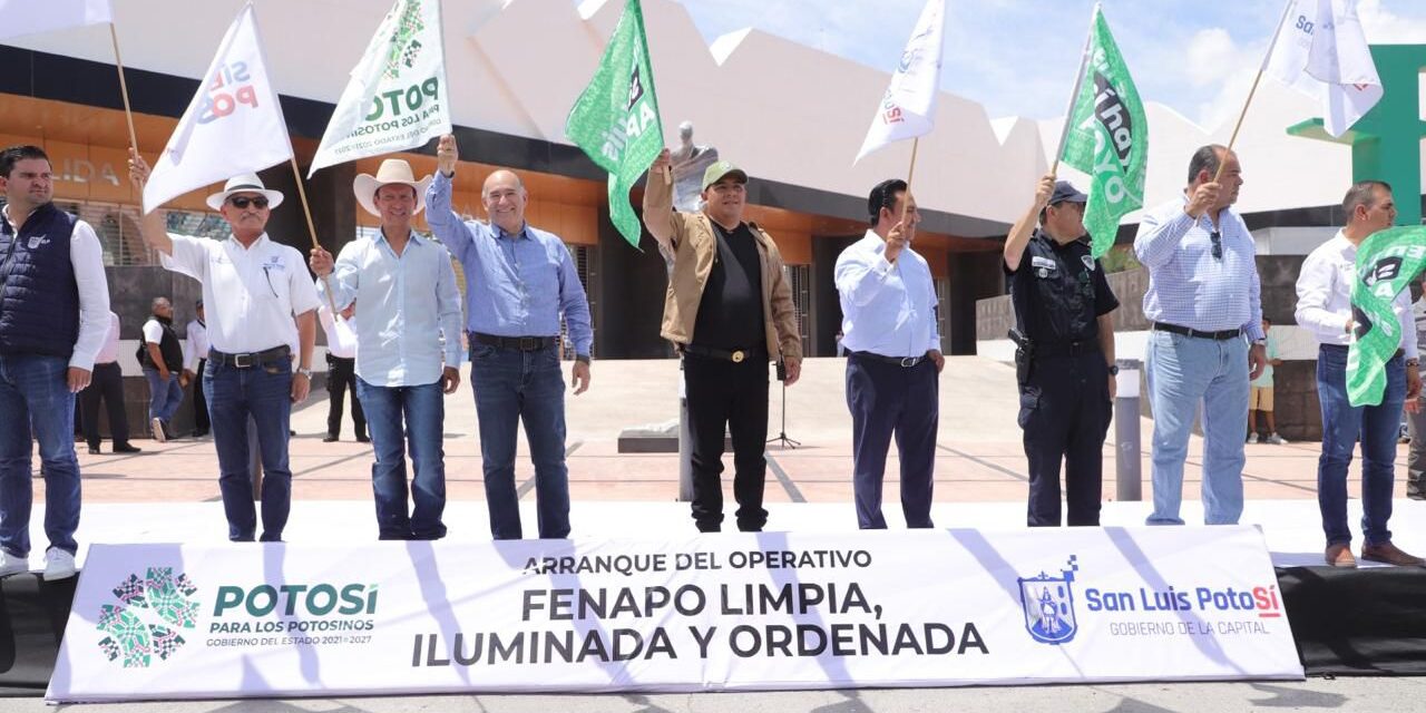 Ayuntamiento de la Capital se suma al operativo Fenapo limpia, iluminada y ordenada, junto a Gobierno Estatal y Patronato