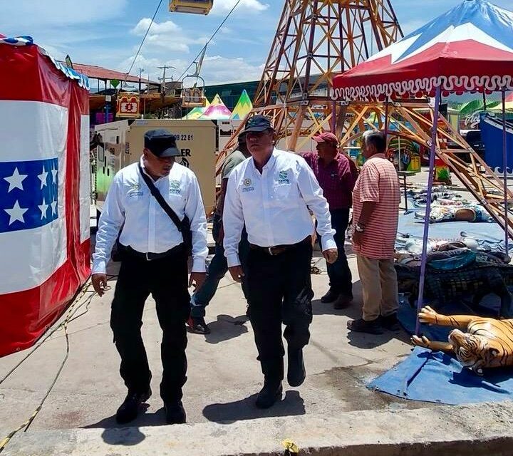 Supervisa Protección Civil estatal juegos mecánicos en la FENAPO