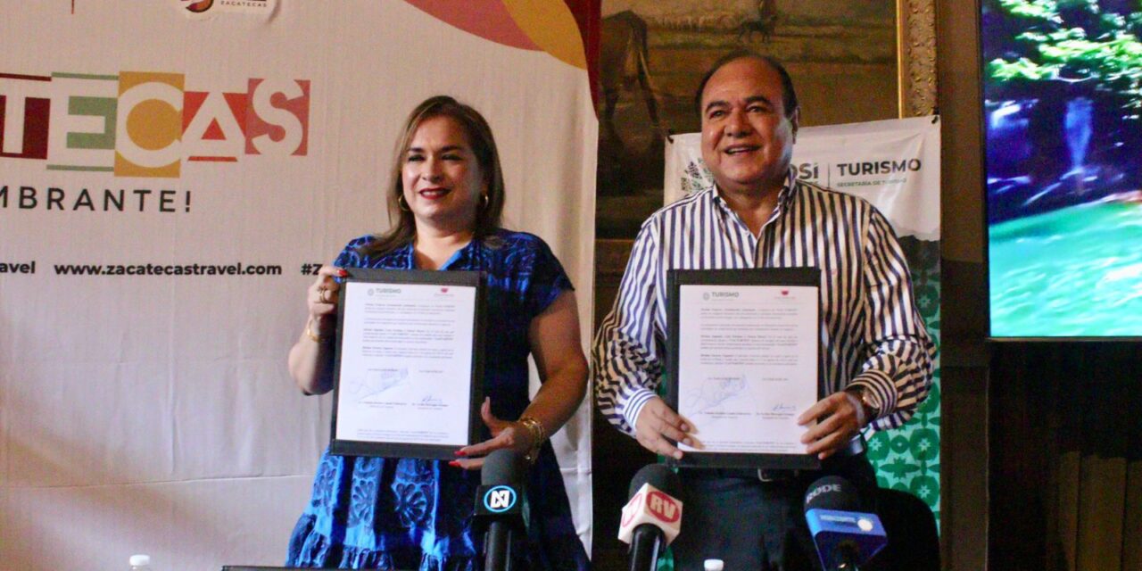 Gobierno estatal firma convenio de promoción turística con Zacatecas