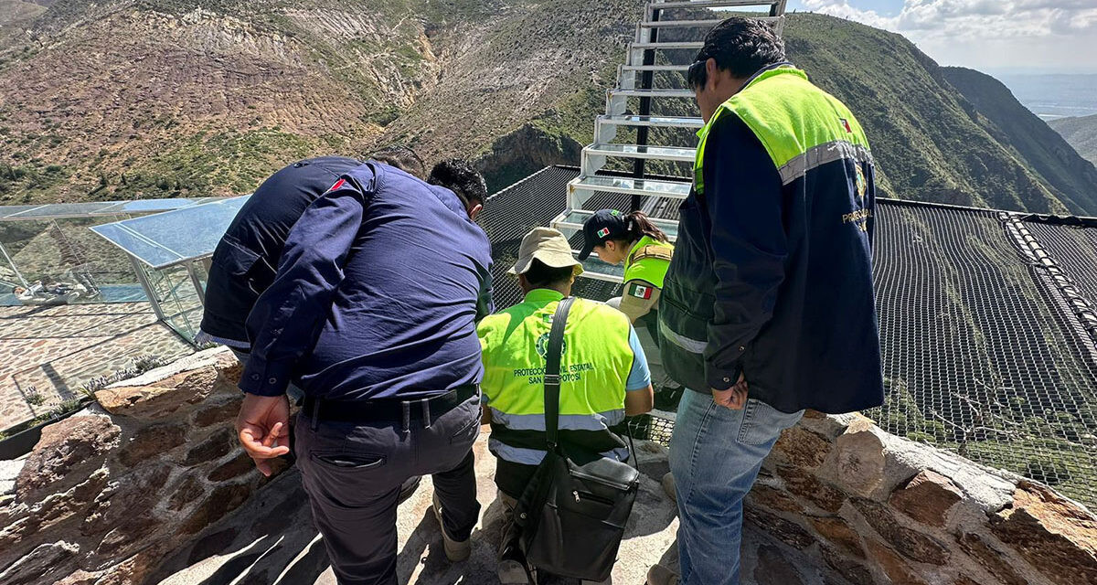 Protección Civil revisa atractivos turísticos en Real de Catorce