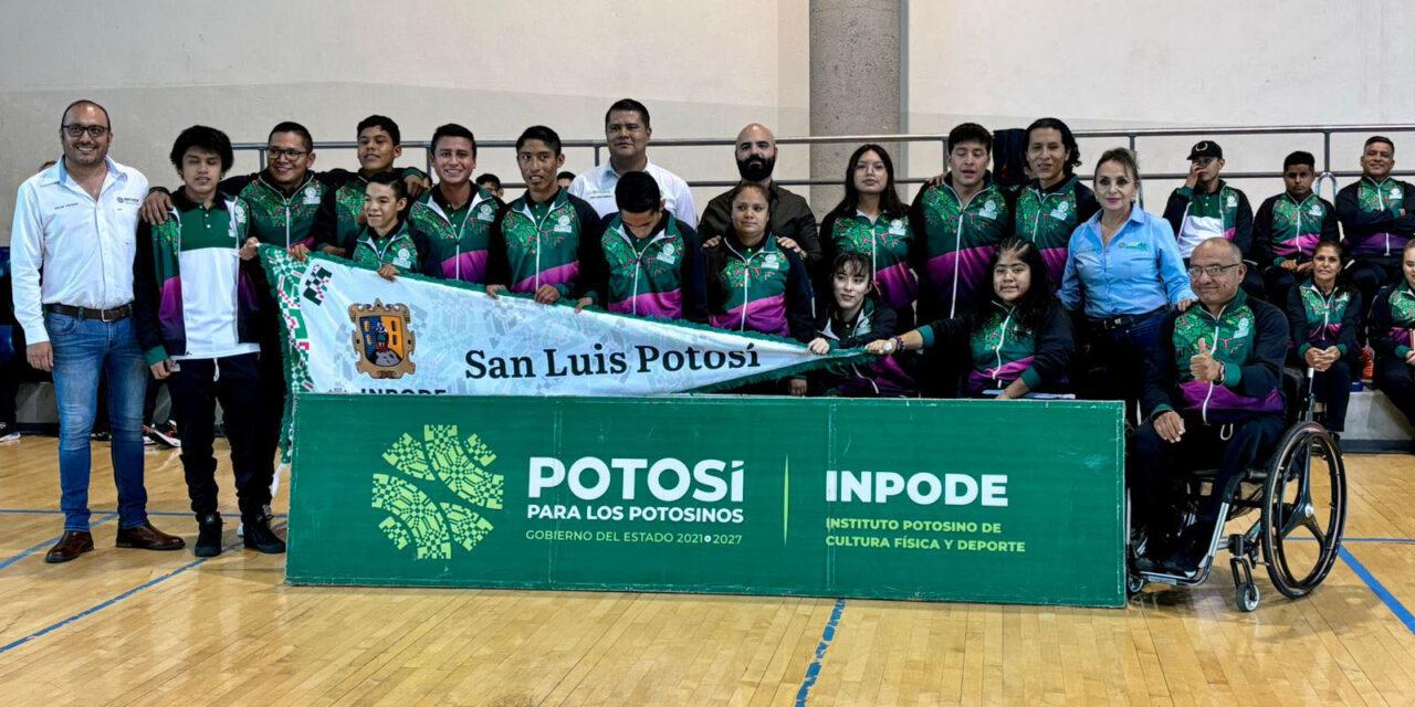 Abandera estado a representantes de SLP en Paranacionales 2024