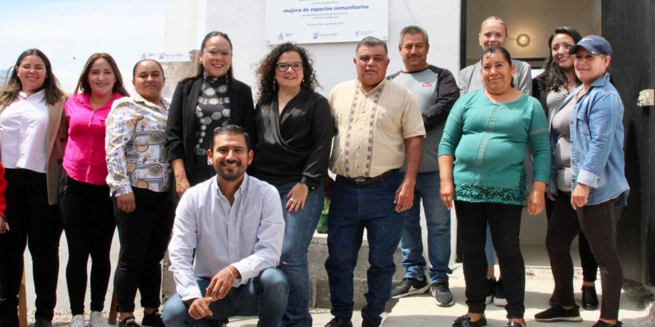 DIF Municipal de SLP avanza la dignificación de espacios rurales; concluye mejoras en la Casa de Salud en comunidad Insurgentes