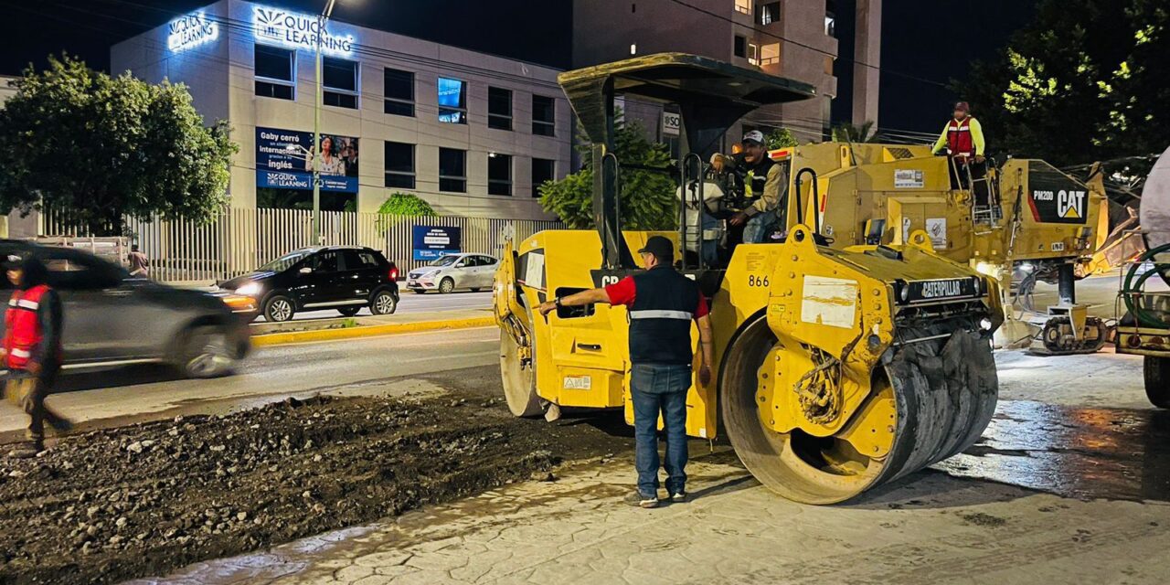 Ayuntamiento de SLP concluye repavimentación en avenida Carranza, luego de reparación de drenaje en colonia Polanco