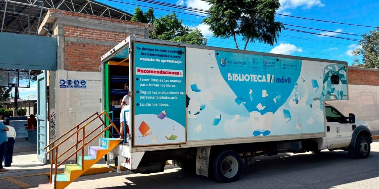 Más de 500 adolescentes de San Luis Potosí disfrutan de la Biblioteca Móvil del Gobierno de la Capital