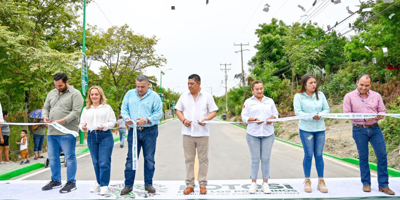 Ricardo Gallardo entrega más apoyo a vallenses con obras viales