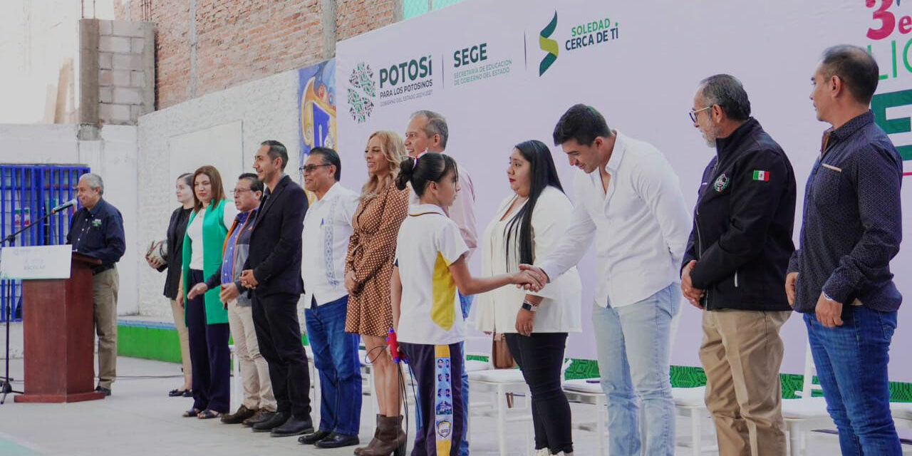 Ayuntamiento de Soledad promociona deporte en estudiantes, con liga Potosí-SEGE-Soledad