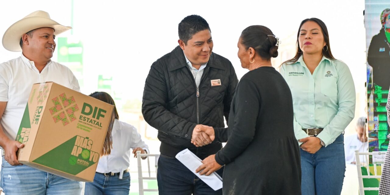 Lleva Ricardo Gallardo Programa de Seguridad Alimentaria a Villa de Arriaga