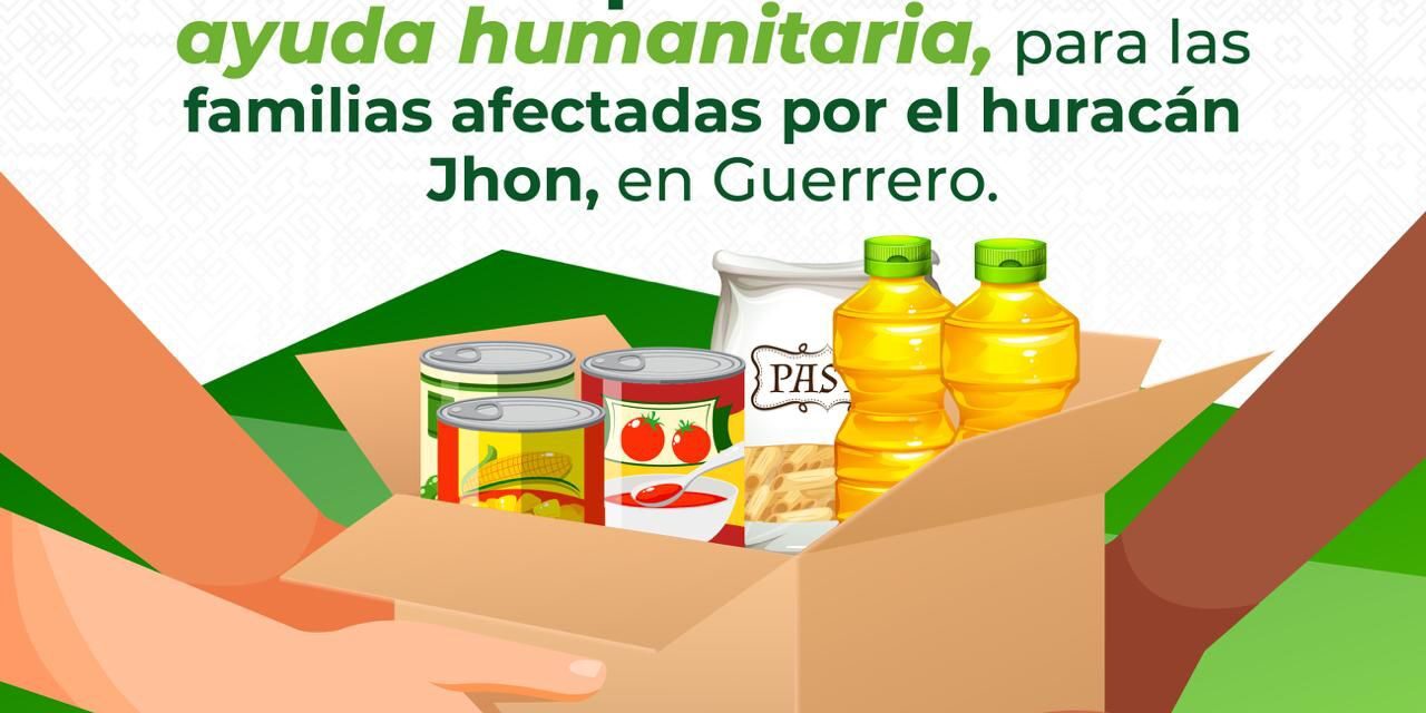 Instala DIF estatal centro de acopio para brindar apoyo a familias de Guerrero
