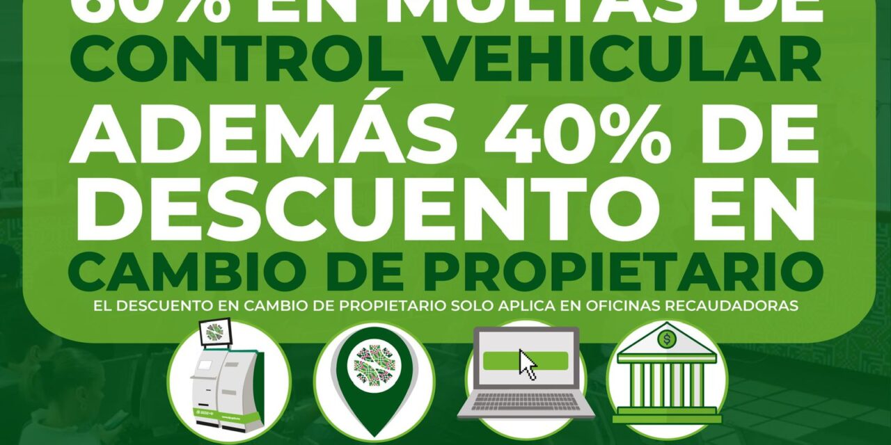 El estado anuncia descuentos en trámites vehiculares durante noviembre