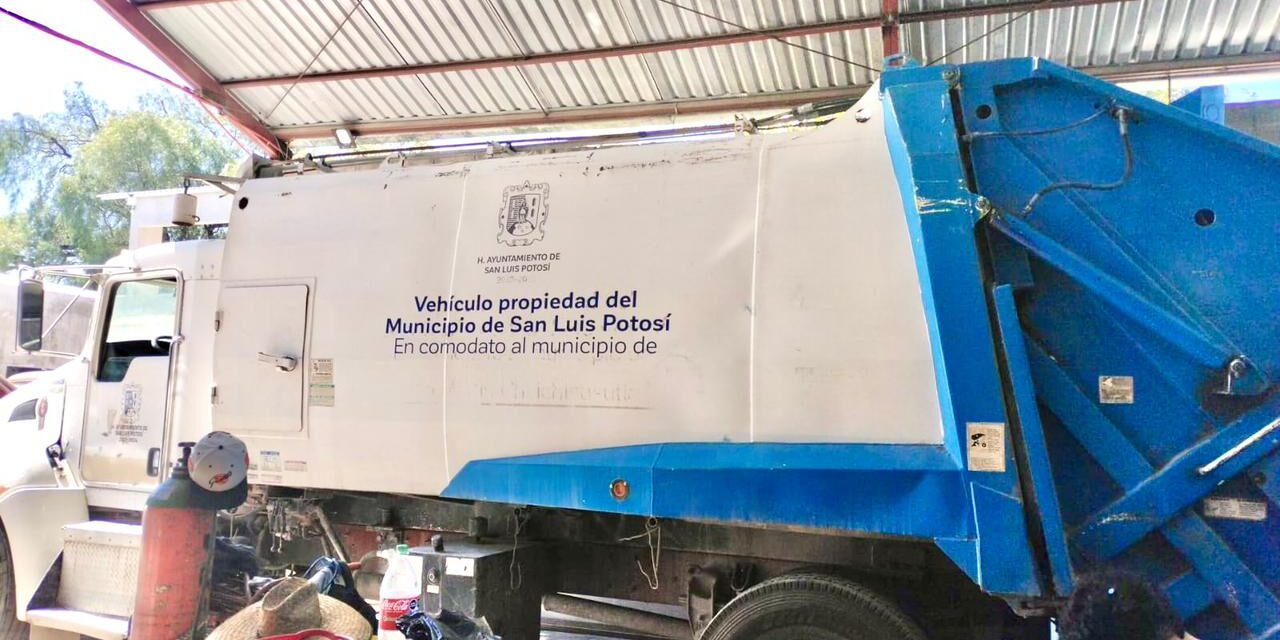 Ayuntamiento de la Capital, en respaldo a Villa de Pozos, entrega en comodato camiones recolectores de basura