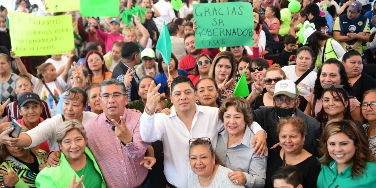 Con una inversión de cerca de cinco millones de pesos, se inaugura puente peatonal sobre bulevar Valle de los Fantasmas