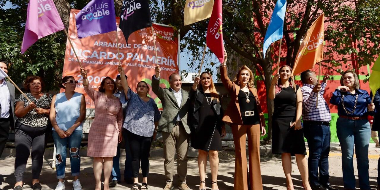 Intenso ritmo en la rehabilitación de vialidades: Alcalde Galindo arranca obra en Ricardo Palmerín