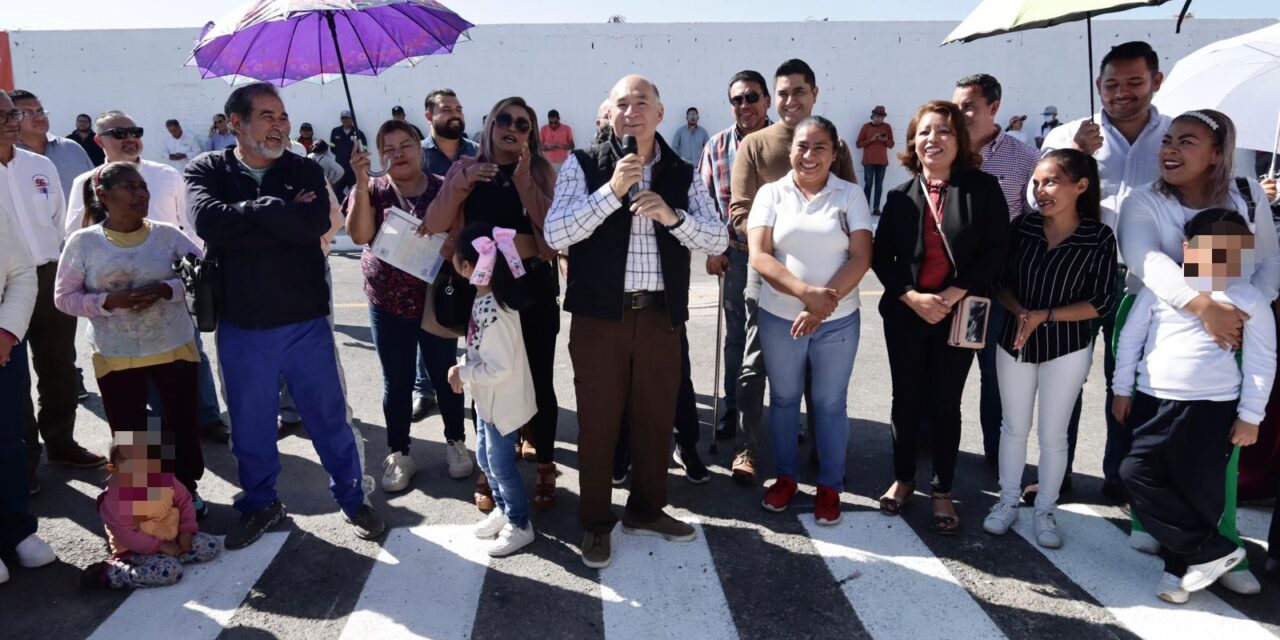 Avanza desarrollo de la zona norte: Alcalde Galindo inaugura vialidad en colonia Wenceslao
