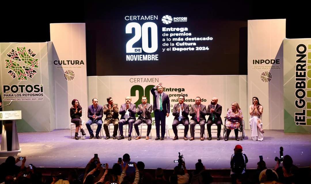 Ricardo Gallardo anuncia incremento en incentivos del Premio 20 de Noviembre