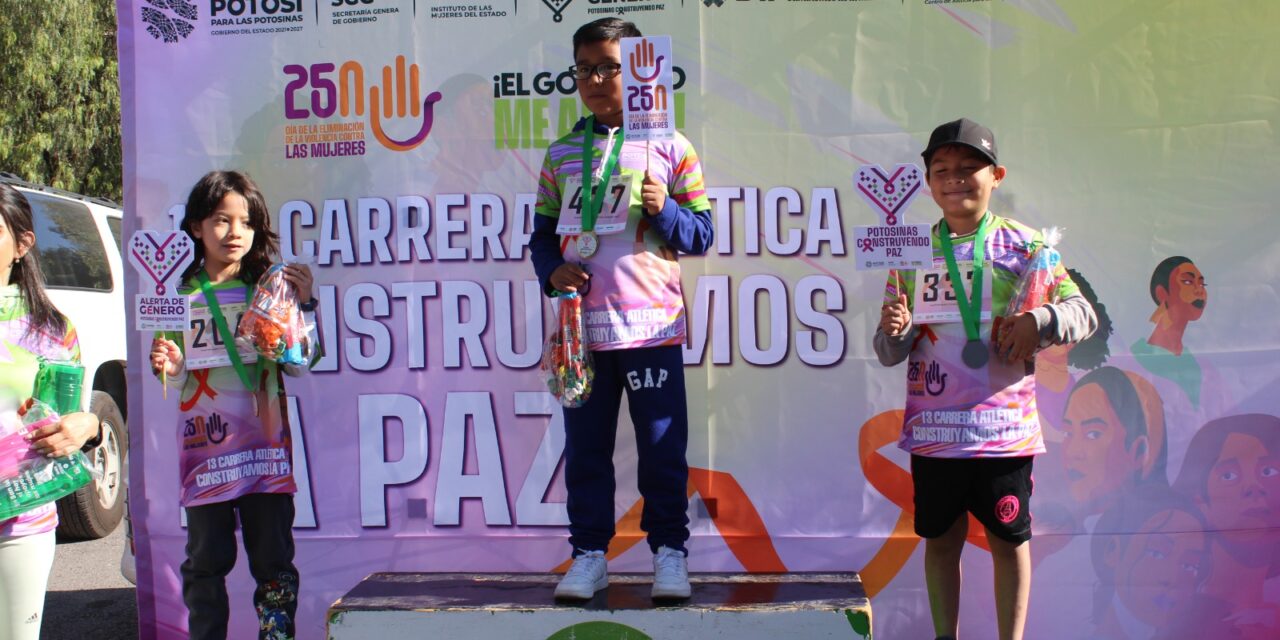Un éxito la carrera atlética “Potosinas Construyendo Paz 2024”