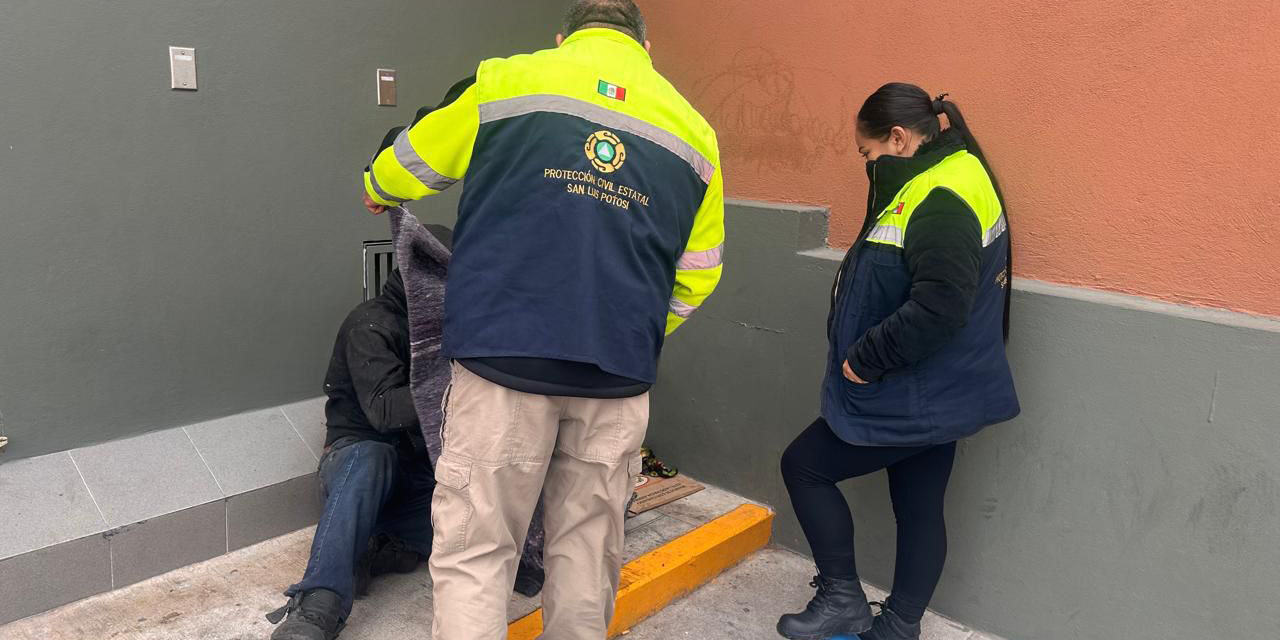 Gobierno estatal brinda apoyo a las y los potosinos ante bajas temperaturas