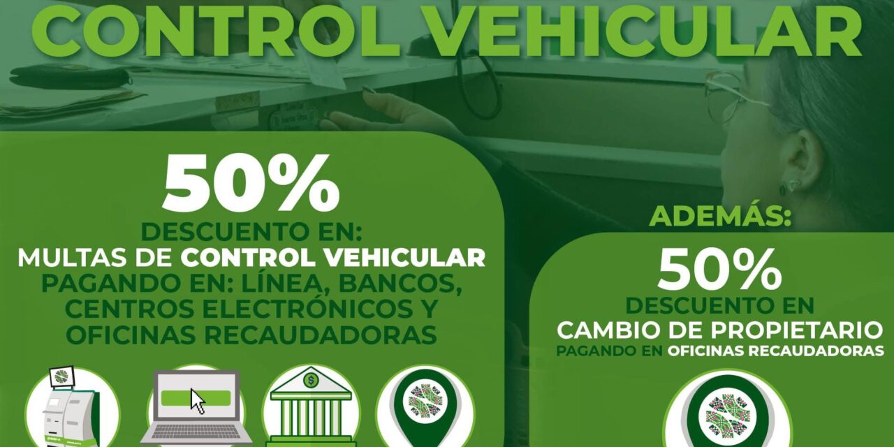 Ejecutivo estatal anuncia descuentos en trámites vehiculares