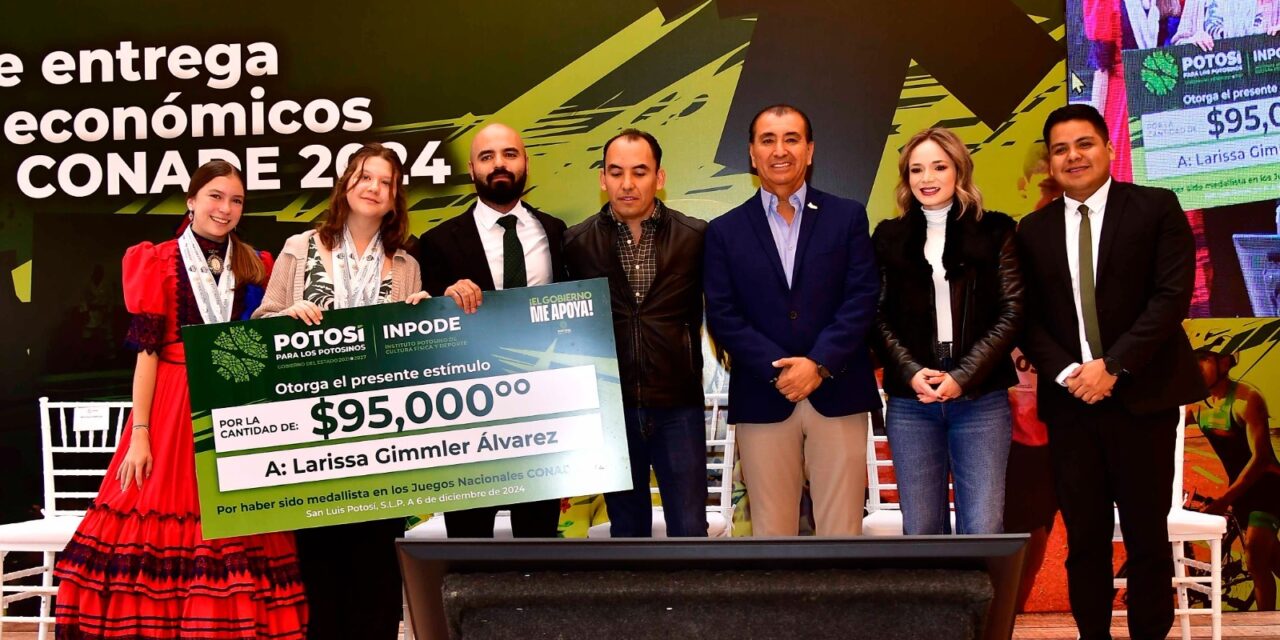 Entrega gobierno estatal más apoyo y estímulos económicos a deportistas