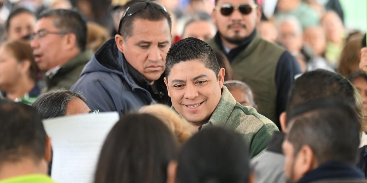 Ricardo Gallardo entrega transformación de rancho blanco, en Soledad