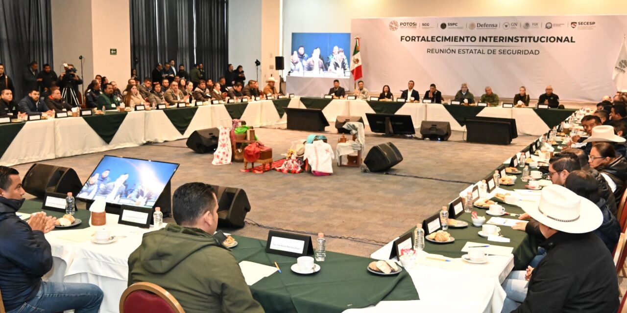 Encabeza Ricardo Gallardo Cardona reunión de seguridad con ayuntamientos&nbsp;