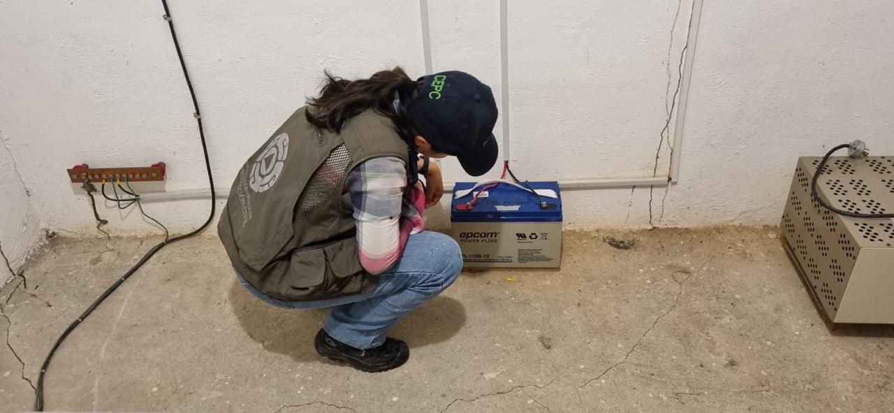 Gobierno del estado realiza mantenimiento a su red sismológica