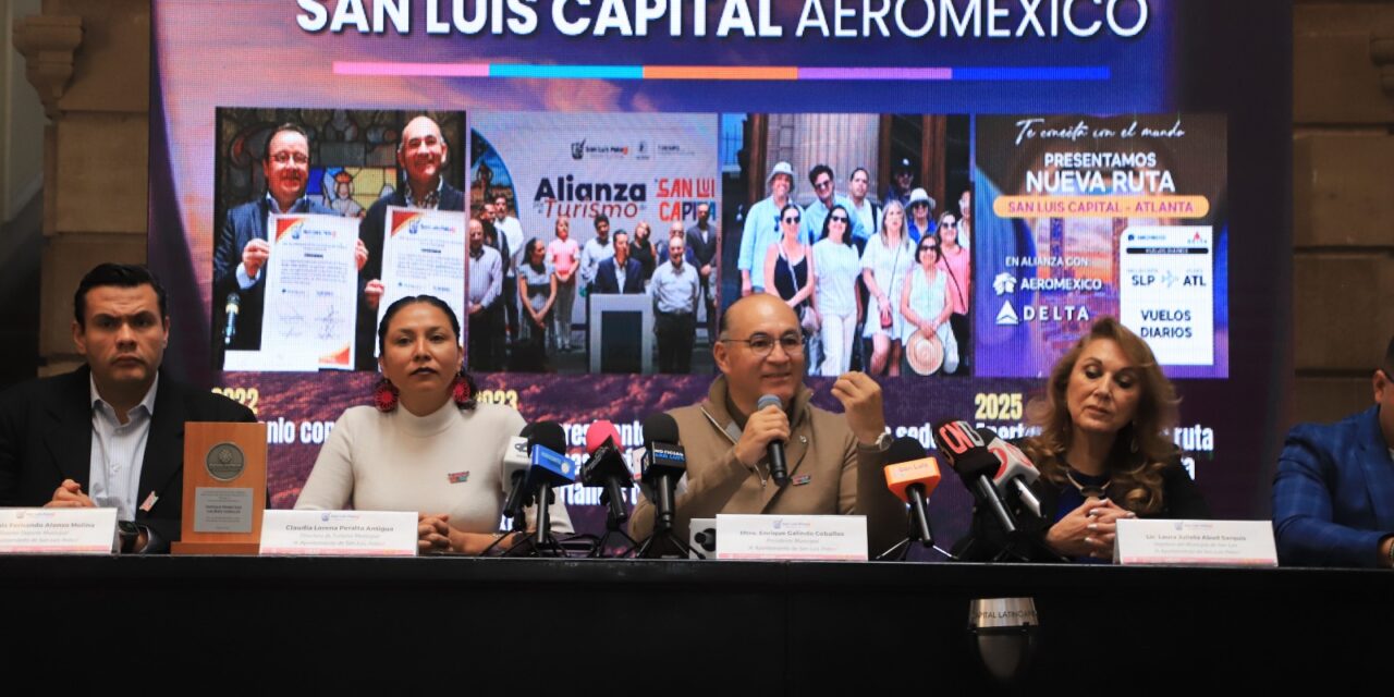 Nueva ruta aérea San Luis Capital – Atlanta, resultado de dos años de gestión del Gobierno de la Capital con Aeroméxico