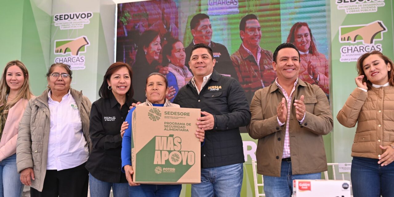 RICARDO GALLARDO ACERCA MÁS APOYO A FAMILIAS DE CHARCAS