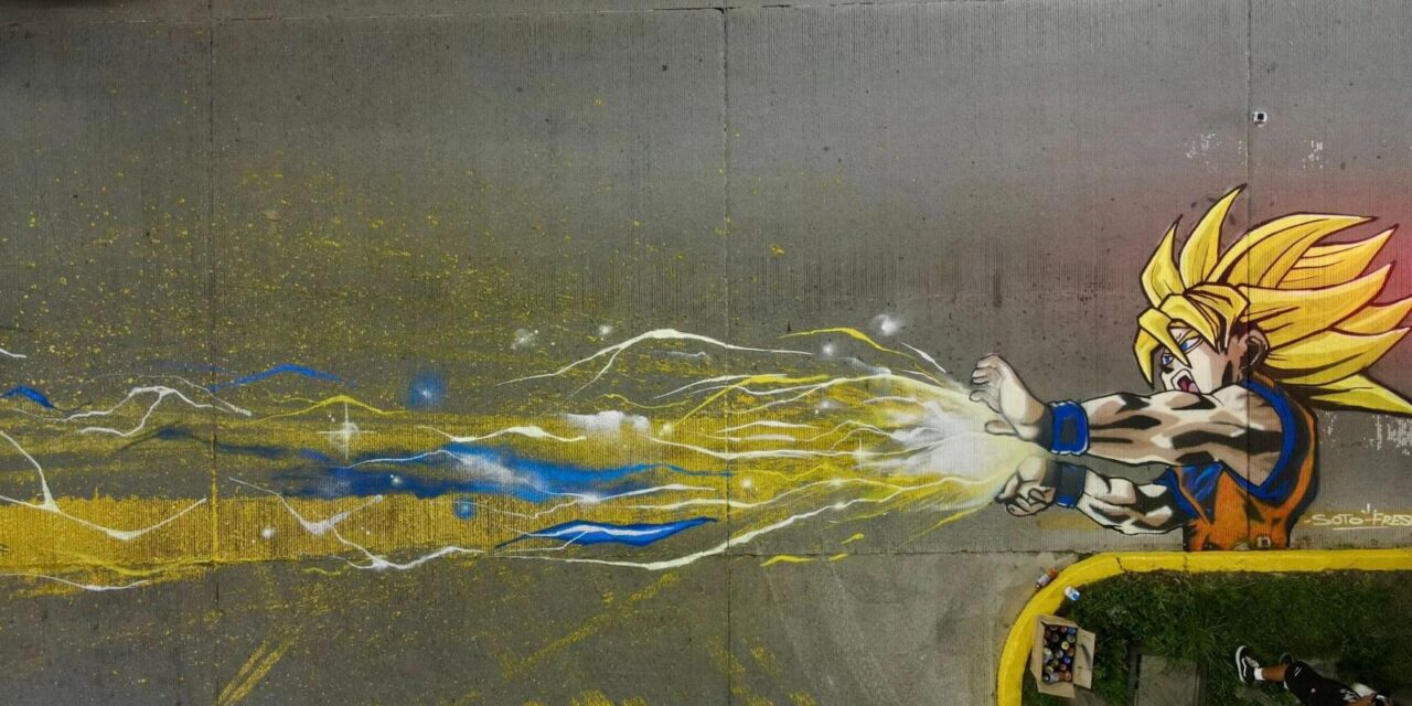 Gobierno de la Capital transforma sabotaje en arte: jóvenes intervienen avenida Himno Nacional con mural urbano