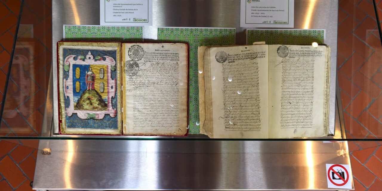 ARCHIVO HISTÓRICO EXHIBE ESCUDO DE ARMAS ORIGINAL DE SAN LUIS