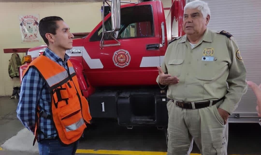 Protección Civil Municipal reafirma trabajo en conjunto con el Heroico Cuerpo de Bomberos