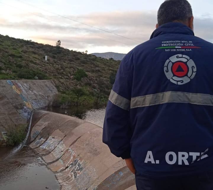 Redobla Protección Civil Municipal supervisión de presas que se ubican en SLP y Bocas