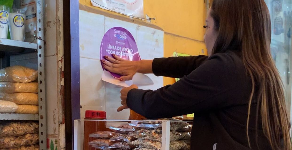 Línea de apoyo “Con Nosotras” llega al mercado La Merced