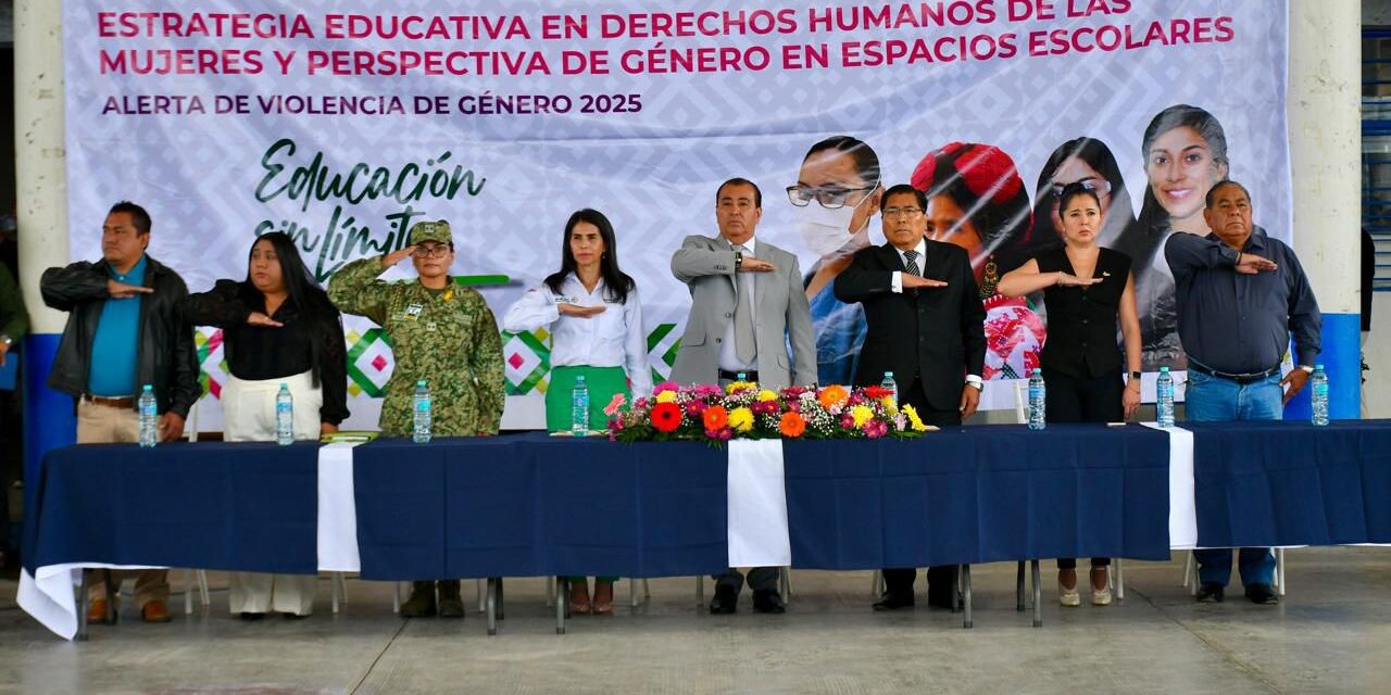 GOBIERNO ESTATAL PROMUEVE DERECHOS HUMANOS DE MUJERES EN PLANTELES EDUCATIVOS