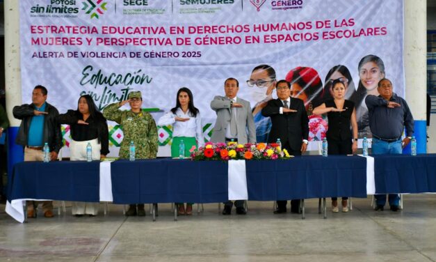 GOBIERNO ESTATAL PROMUEVE DERECHOS HUMANOS DE MUJERES EN PLANTELES EDUCATIVOS