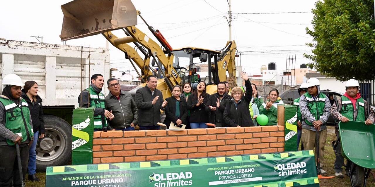 JUAN MANUEL NAVARRO MUÑIZ ARRANCA CONSTRUCCIÓN DE PARQUE URBANO EN EL FRACCIONAMIENTO LA VIRGEN