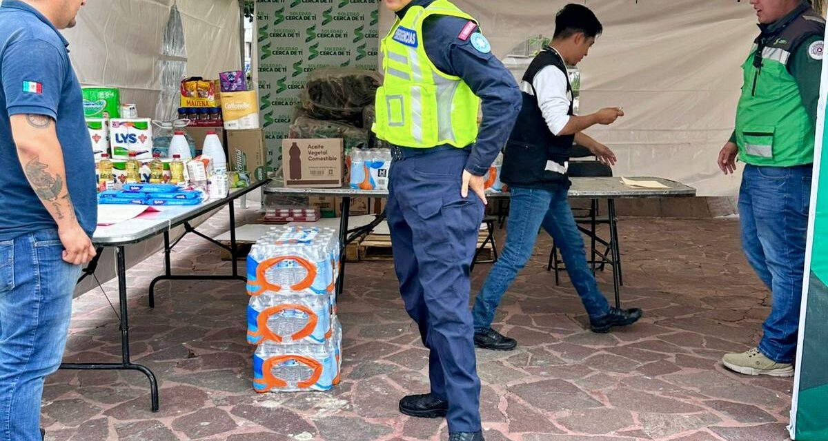 CON BUENA RESPUESTA HASTA EL MOMENTO, SOLEDAD MANTIENE ABIERTO CENTRO DE ACOPIO PARA DAMNIFICADOS DE LA HUASTECA