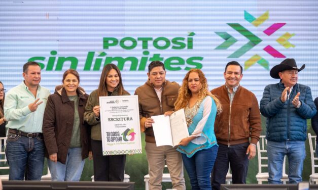 RICARDO GALLARDO LLEVA MEJORAS URBANAS Y CERTIDUMBRE PATRIMONIAL A CEDRAL
