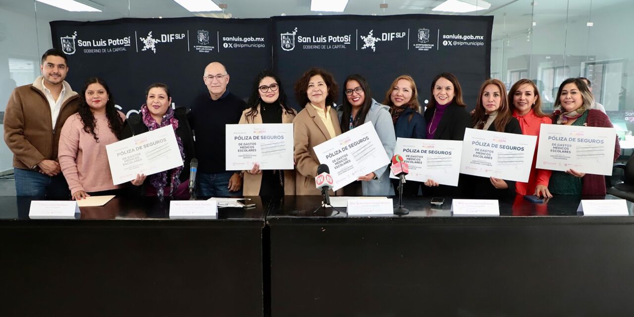 DIF Municipal renueva el Seguro de Accidentes Escolares para 430 niñas y niños