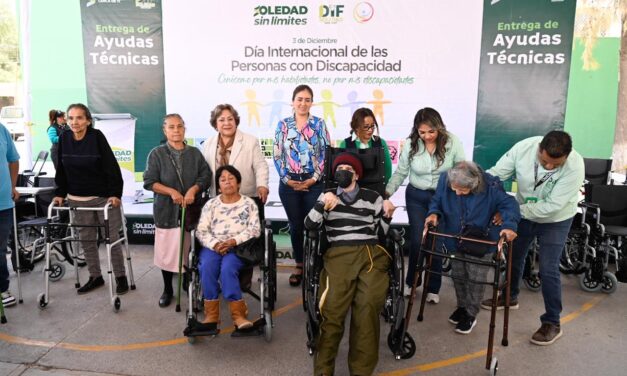 CON APOYOS FUNCIONALES, DIF MUNICIPAL DE SOLEDAD RECONOCE FORTALEZA DE LAS PERSONAS CON DISCAPACIDAD