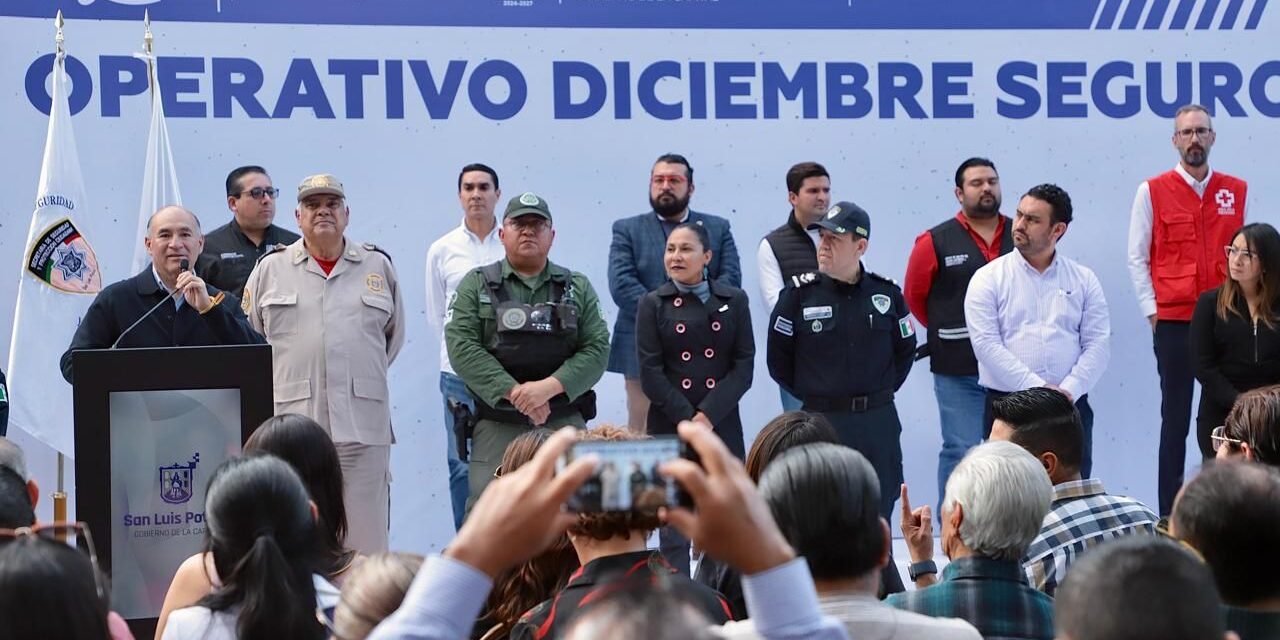 Ayuntamiento de San Luis arranca “Diciembre Seguro 2025” para garantizar seguridad y movilidad en San Luis Capital, en la época decembrina