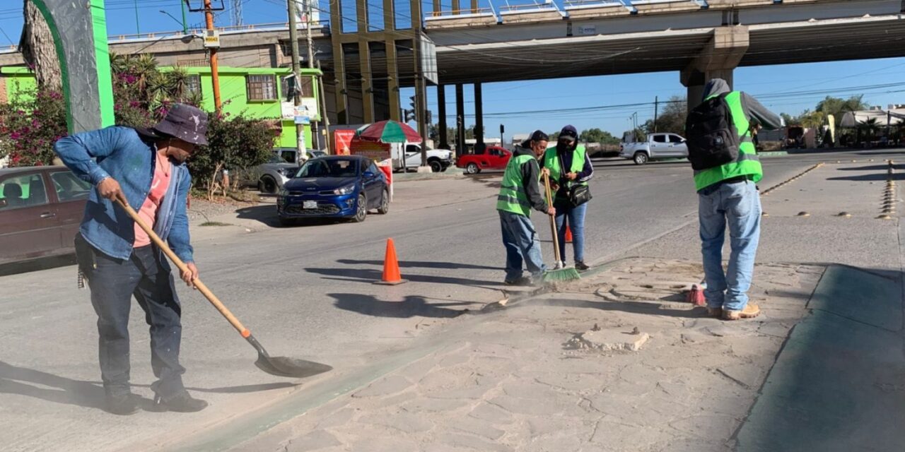 CON COMPROMISO, SE MANTIENEN LA LIMPIEZA DE ESPACIOS PÚBLICOS EN EL MUNICIPIO DE SOLEDAD