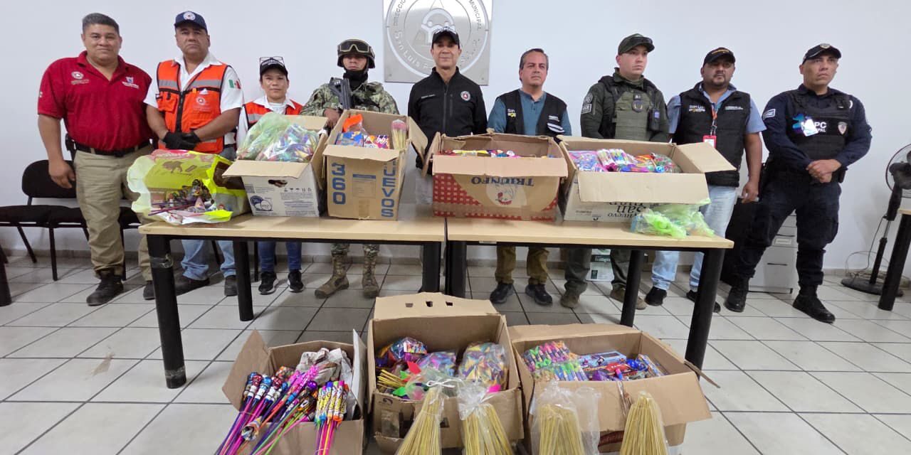 Protección Civil Municipal asegura 153 kilogramos de pirotecnia en arranque del Operativo Cohetón 2025