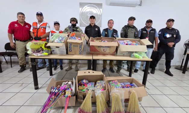 Protección Civil Municipal asegura 153 kilogramos de pirotecnia en arranque del Operativo Cohetón 2025