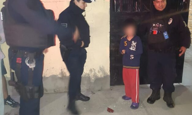Oficiales de Guardia Municipal localizan y reúne a menor con su familia