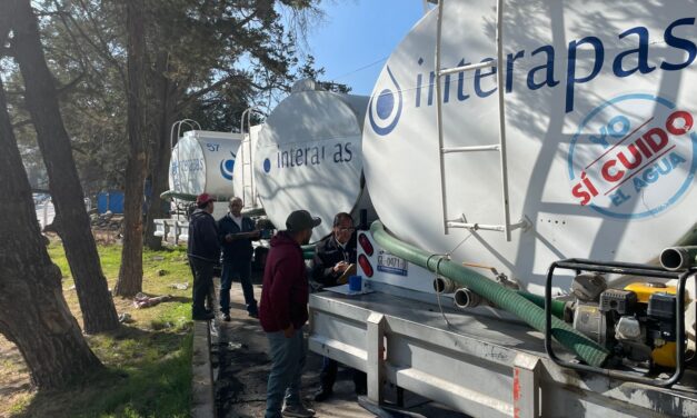 Interapas colabora en revisión sanitaria de agua en pipas